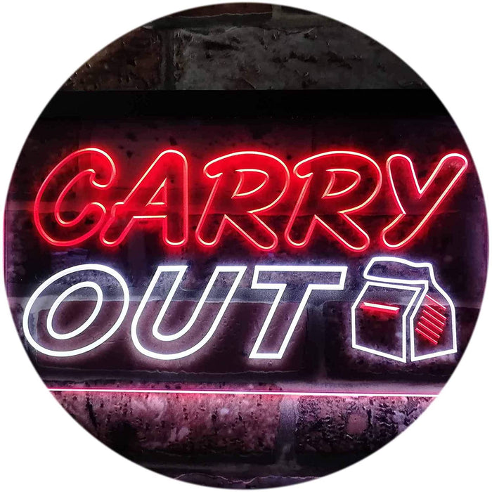 Food to Go Carry Out LED Light Sign - Way Up Gifts