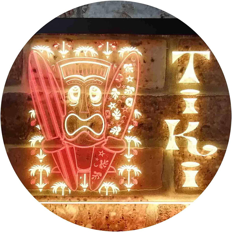 Surf Mask Man Tiki Bar LED Light Sign - LED Gift Works