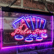 Poker Room LED Light Sign - LED Gift Works