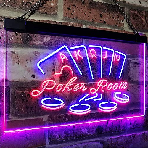 Poker Room LED Light Sign - LED Gift Works