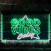 Good Vibes Only Triangle LED Light Sign - Way Up Gifts