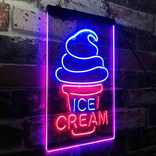 Ice Cream Cones LED Light Sign - LED Gift Works