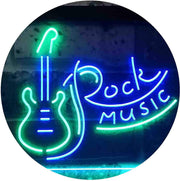 Guitar Rock Music LED Light Sign - LED Gift Works