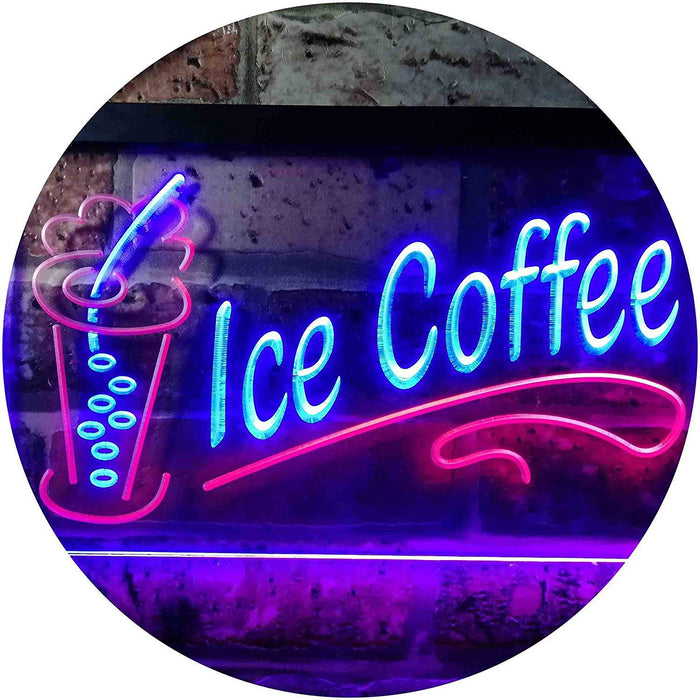 Ice Coffee LED Light Sign - Way Up Gifts
