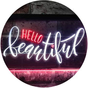 Hello Beautiful LED Light Sign - LED Gift Works