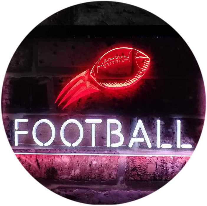 Man Cave Football LED Light Sign - Way Up Gifts