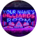 Personalized Pool Billiards Room LED Light Sign - Way Up Gifts