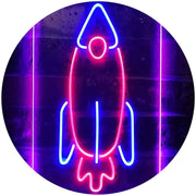 Space Shuttle Rocket Kids Wall Decor LED Light Sign - LED Gift Works