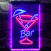 Cocktail Glass Bar LED Light Sign - LED Gift Works