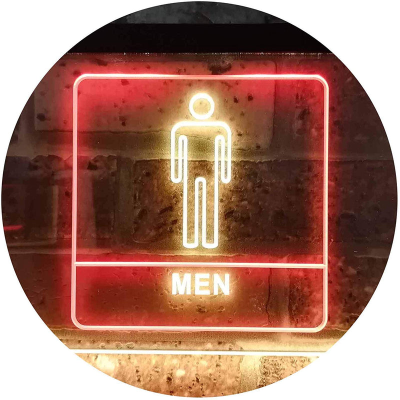 Men Bathroom Restroom LED Light Sign - LED Gift Works