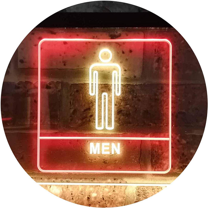 Men Bathroom Restroom LED Light Sign - Way Up Gifts