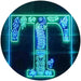 Family Name Letter T Monogram Initial LED Light Sign - Way Up Gifts