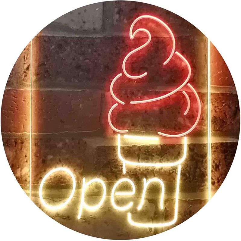 Ice Cream Open LED Light Sign - LED Gift Works