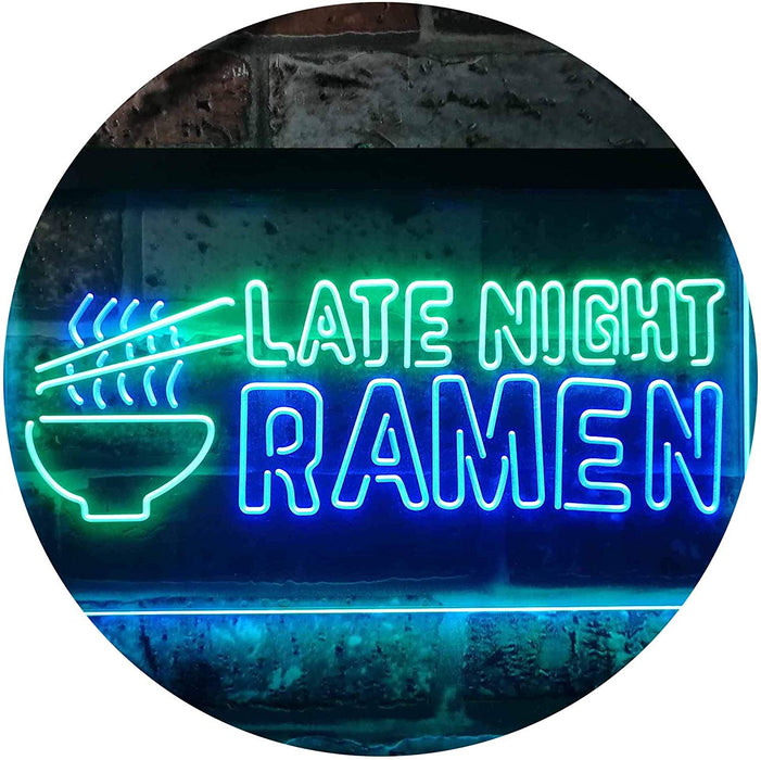 Japanese Food Late Night Ramen LED Light Sign - Way Up Gifts