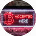 Bitcoin Accepted Here LED Light Sign - Way Up Gifts