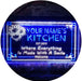 Personalized Home Kitchen Decor Made with Smile LED Light Sign - Way Up Gifts