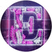 Family Name Letter E Monogram Initial LED Light Sign - Way Up Gifts