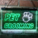 Paw Print Pet Grooming LED Light Sign - Way Up Gifts