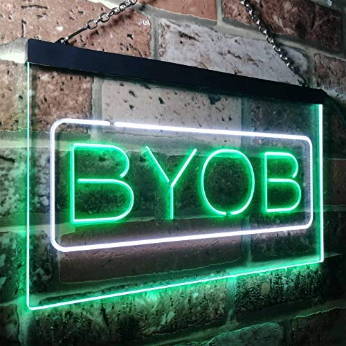 Bring Your Own Beer BYOB LED Light Sign - LED Gift Works