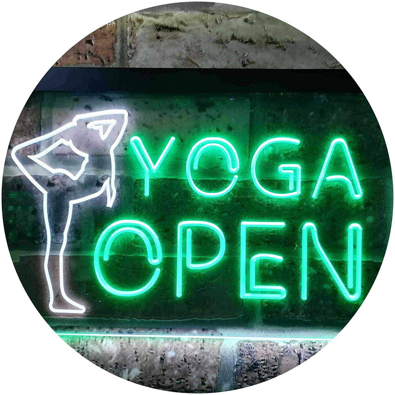 Open Yoga LED Light Sign - LED Gift Works