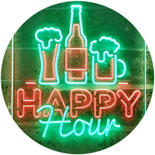 Happy Hour LED Light Sign - LED Gift Works
