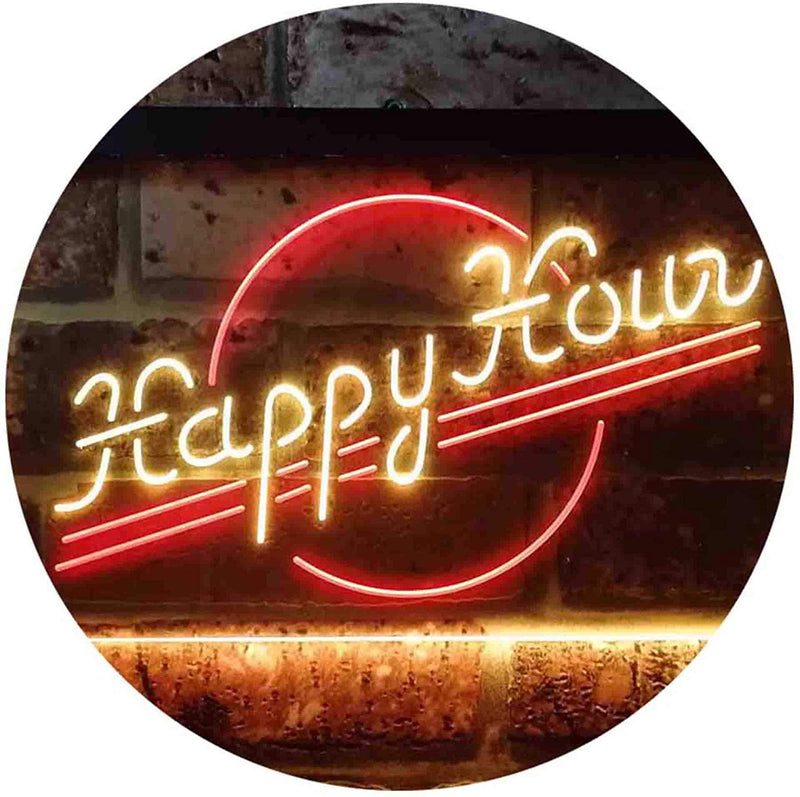 Happy Hour LED Light Sign - LED Gift Works