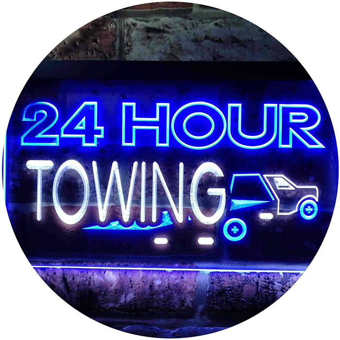 24 Hour Towing LED Light Sign - Way Up Gifts