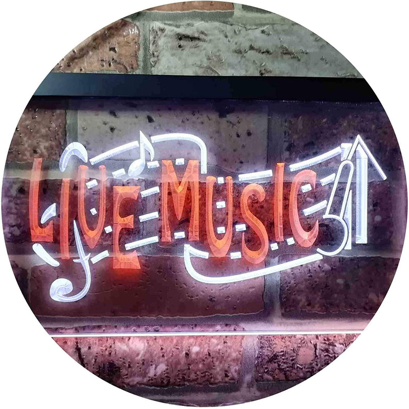 Live Music LED Light Sign - LED Gift Works