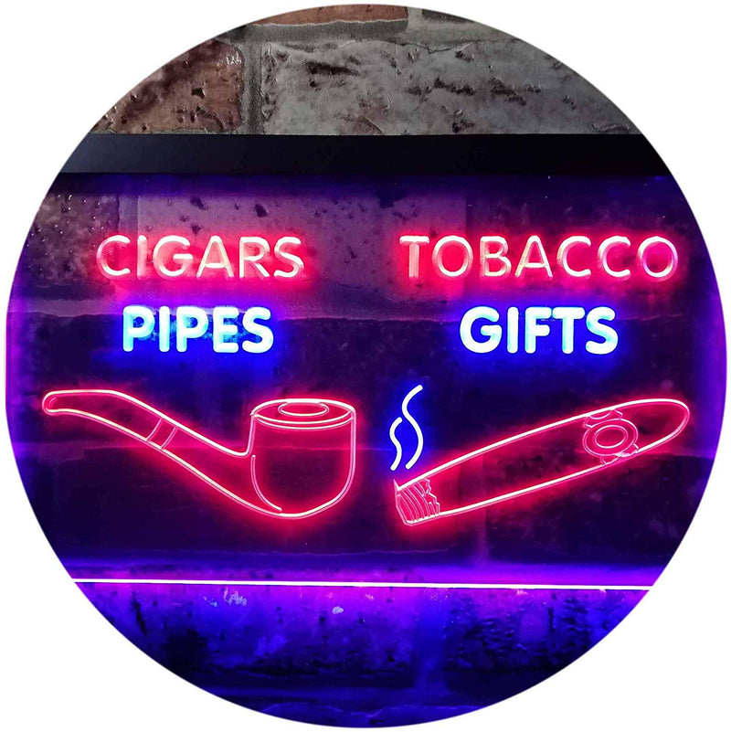 Cigar Pipes Tobacco Gifts LED Light Sign - LED Gift Works