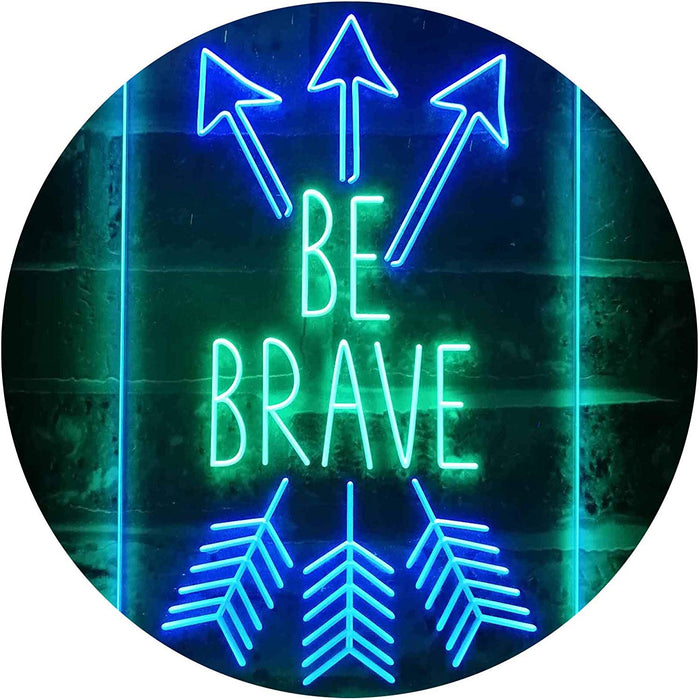 Arrows Be Brave LED Light Sign - Way Up Gifts