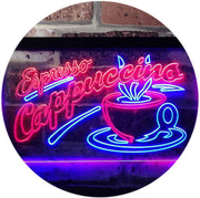Coffee Shop Espresso Cappuccino LED Light Sign - LED Gift Works