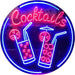Cocktails LED Light Sign - Way Up Gifts