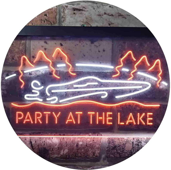 Party at The Lake Cabin Decor LED Light Sign - Way Up Gifts