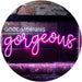 Girlfriend Gift Good Morning Gorgeous LED Light Sign - Way Up Gifts