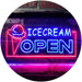 Open Ice Cream LED Light Sign - Way Up Gifts