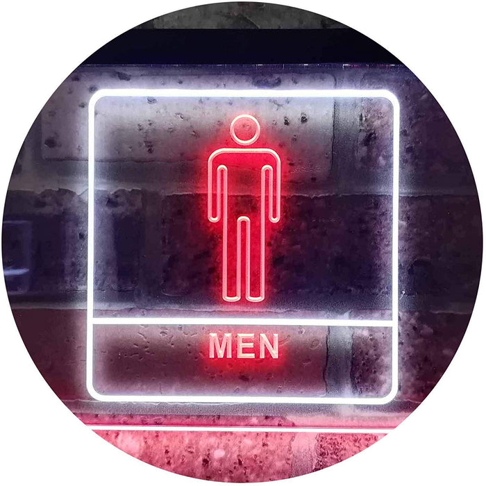 Men Bathroom Restroom LED Light Sign - Way Up Gifts