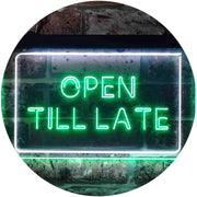 Open Till Late LED Light Sign - LED Gift Works