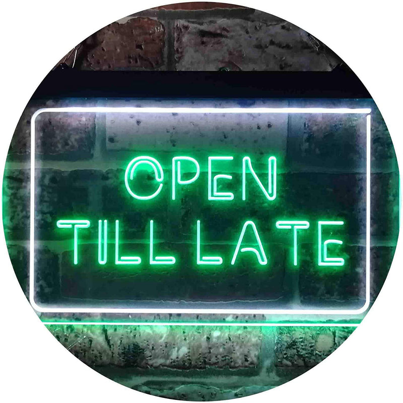 Open Till Late LED Light Sign - LED Gift Works