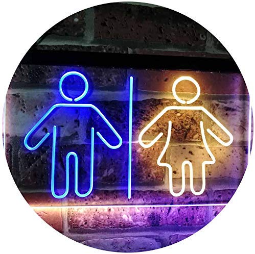 Men Women Bathroom Restroom LED Light Sign - Way Up Gifts