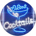 Cocktails Bar Glass LED Light Sign - Way Up Gifts