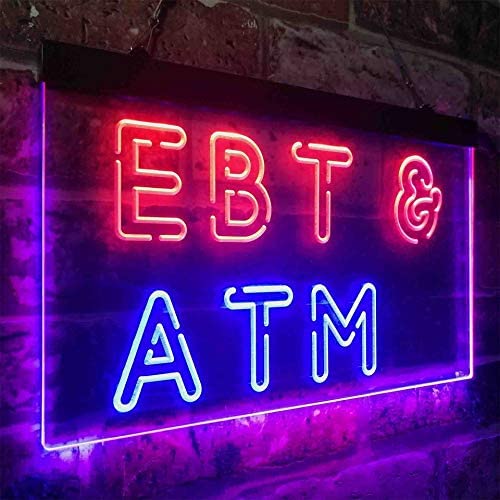 EBT & ATM LED Light Sign - LED Gift Works