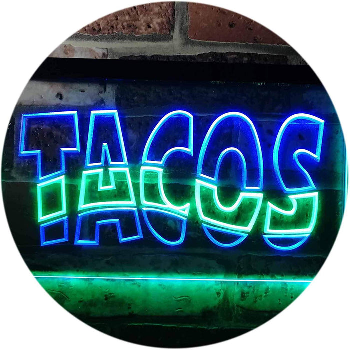 Mexican Restaurant Tacos LED Light Sign - Way Up Gifts
