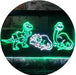 Dinosaur T Rex Triceratops Night Light Kids Bedroom Decor LED Light Sign - Way Up Gifts
