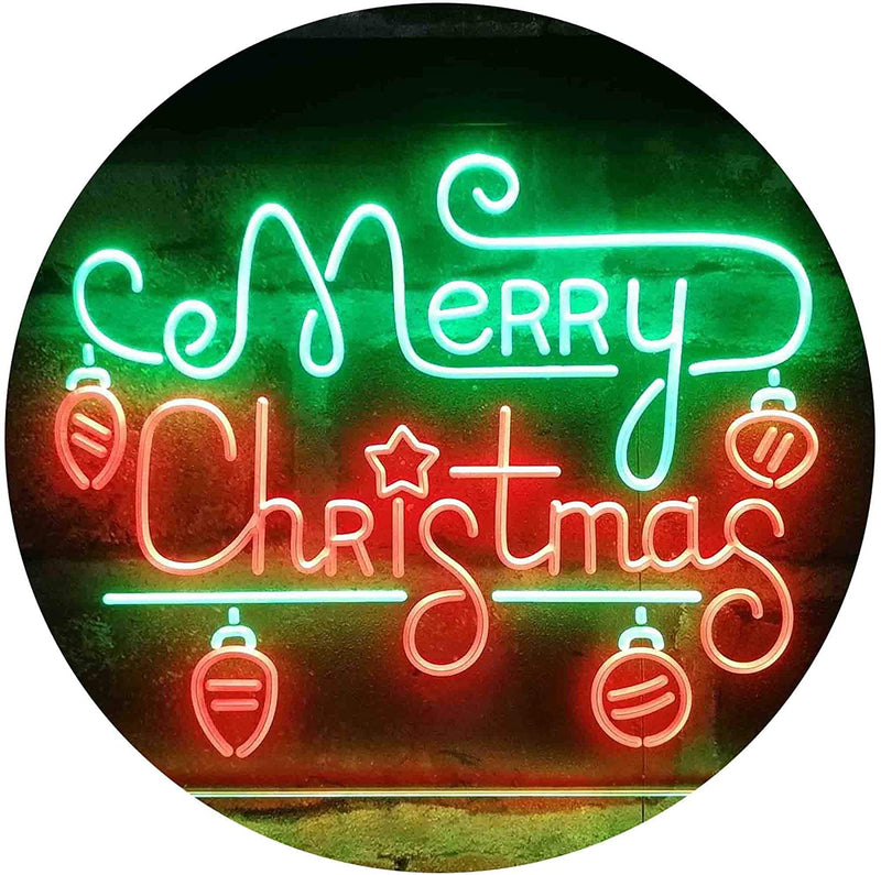 Merry Christmas Bulbs LED Light Sign - LED Gift Works