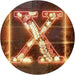 Family Name Letter X Monogram Initial LED Light Sign - Way Up Gifts
