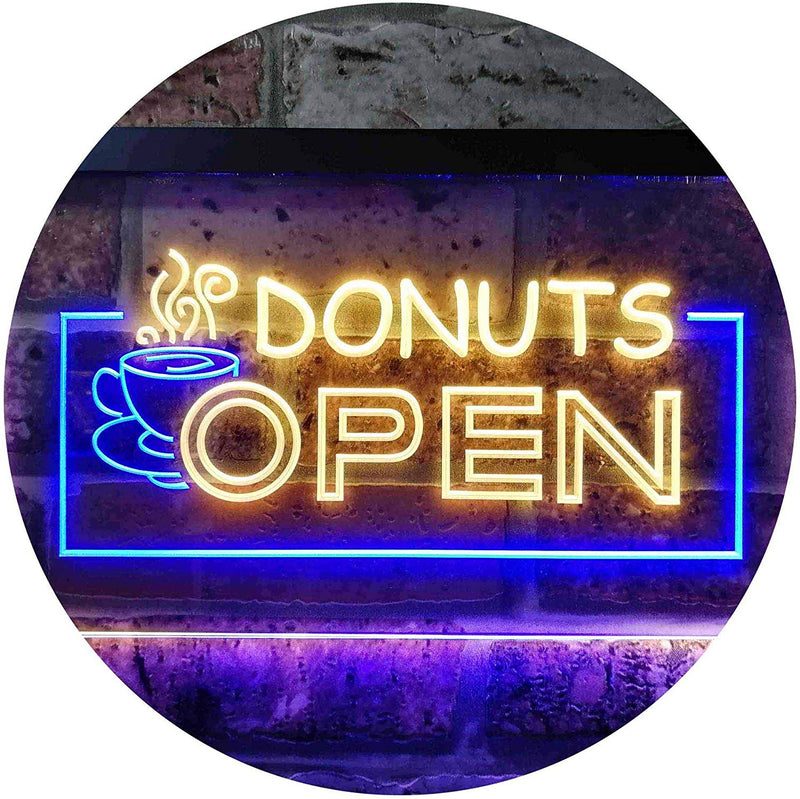 Donuts Open LED Light Sign - LED Gift Works