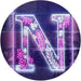 Family Name Letter N Monogram Initial LED Light Sign - Way Up Gifts