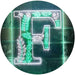 Family Name Letter F Monogram Initial LED Light Sign - Way Up Gifts