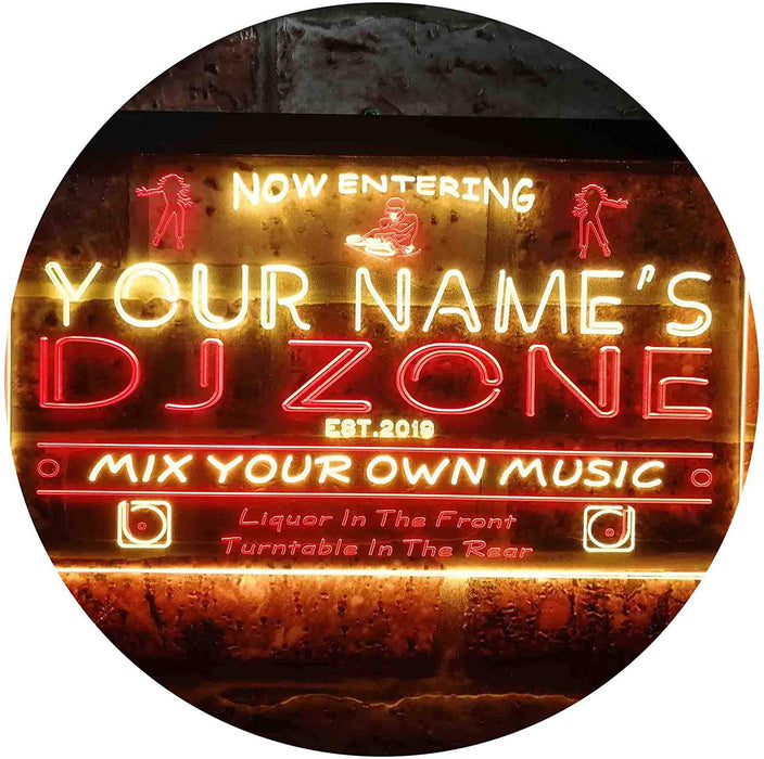 Personalized Music DJ Zone DJ Gift LED Light Sign - Way Up Gifts
