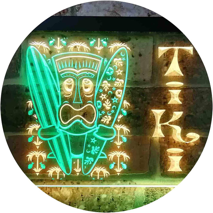 Surf Mask Man Tiki Bar LED Light Sign - Way Up Gifts